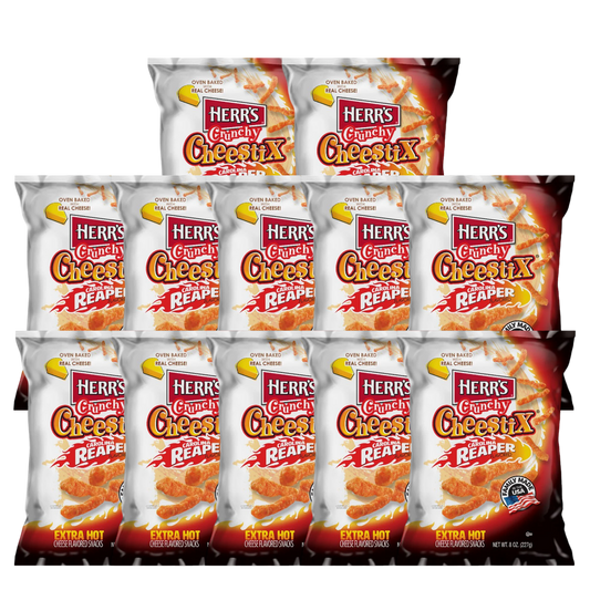 12er-Pack Herr´s Crunchy Cheestix Carolina Reaper 227g