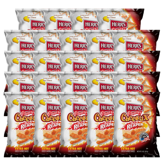 24er-Pack Herr´s Crunchy Cheestix Carolina Reaper 227g