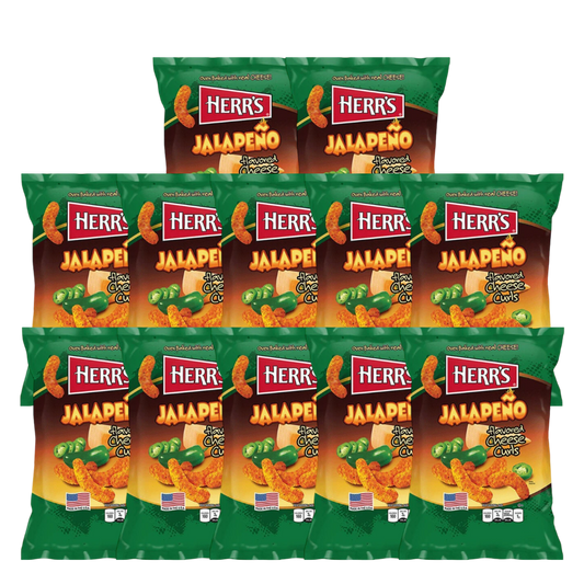 12er-Pack Herr´s Jalapeno Cheese Curls 170g