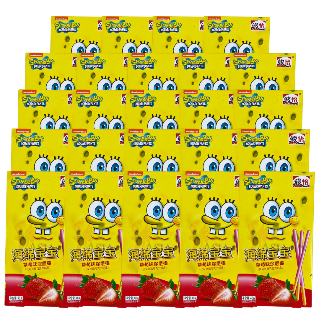 Junyi SpongeBob Pocky Erdbeergeschmack 48g