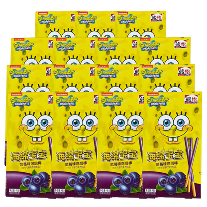 Junyi SpongeBob Pocky Heidelbeergeschmack 48g