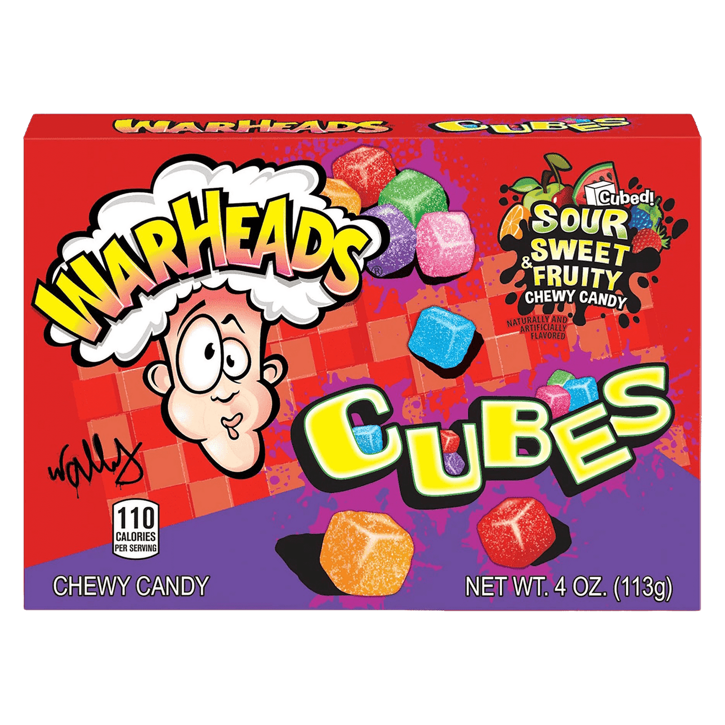 Warheads Sour Chewy Cubes Theatre Box 113g