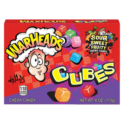 Warheads Sour Chewy Cubes Theatre Box 113g