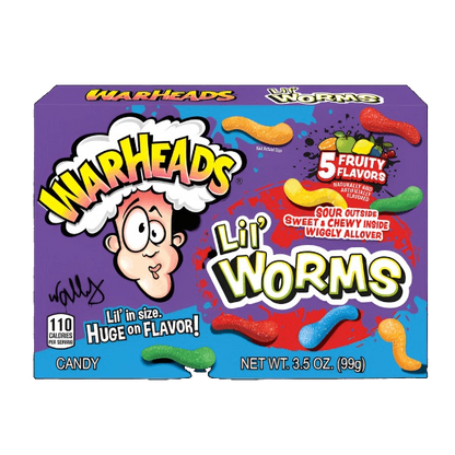 Warheads Lil Worms Theatre Box 99g