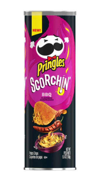 Pringles Scorchin' BBQ, scharfe Grill-Chips 158g