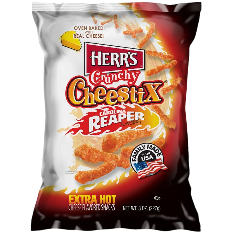 Herr´s Crunchy Cheestix Carolina Reaper 227g