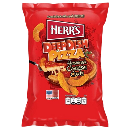 Herr's Deep Dish Pizza Cheese Curls 170g