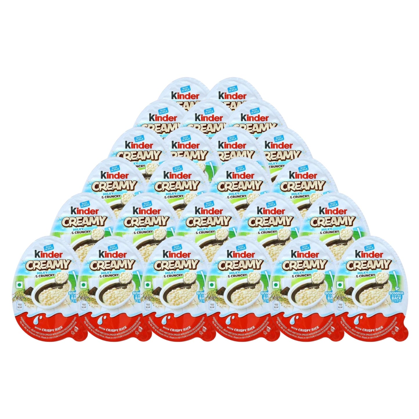 24er-Pack Kinder Creamy Milky & Crunchy 19g