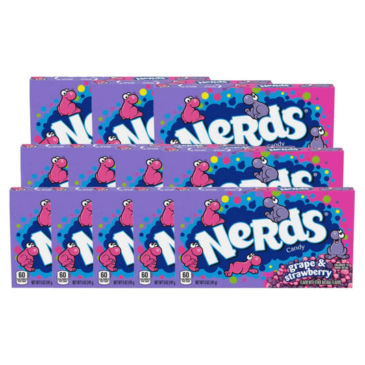 12er-Pack Nerds Grape - Strawberry Theater Box 141g