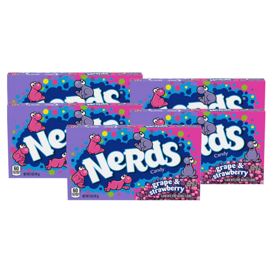 5er-Pack Nerds Grape - Strawberry Theater Box 141g