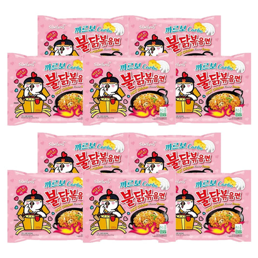 10er-Pack Samyang Buldak Pink Carbo 130g