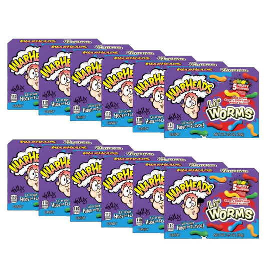 12er-Pack Warheads Lil Worms Theatre Box 99g