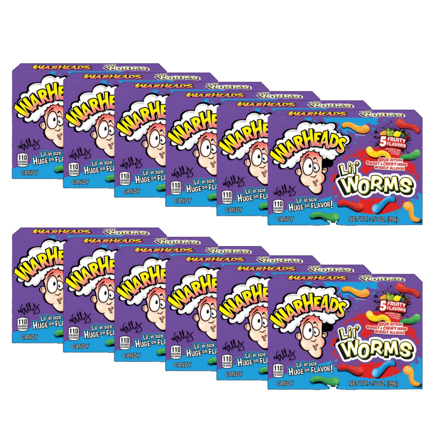 Warheads Lil Worms Theatre Box 99g