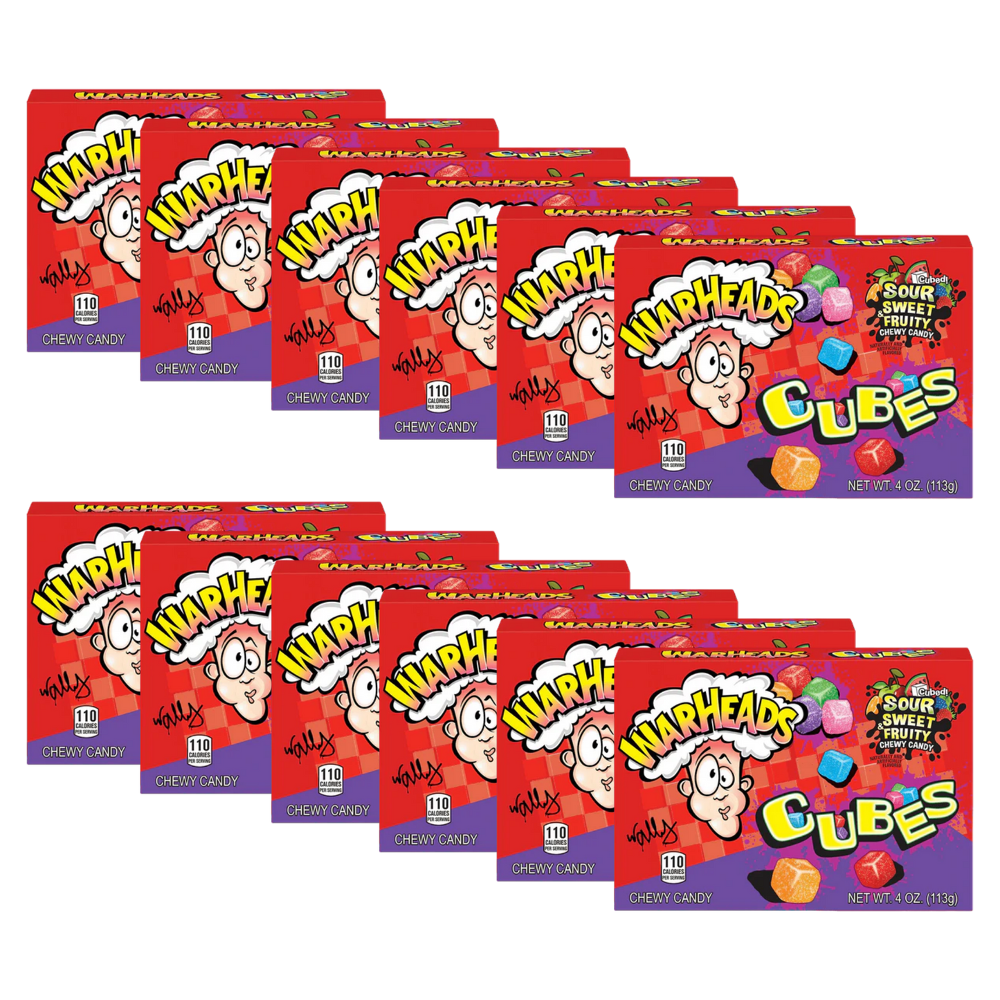 Warheads Sour Chewy Cubes Theatre Box 113g